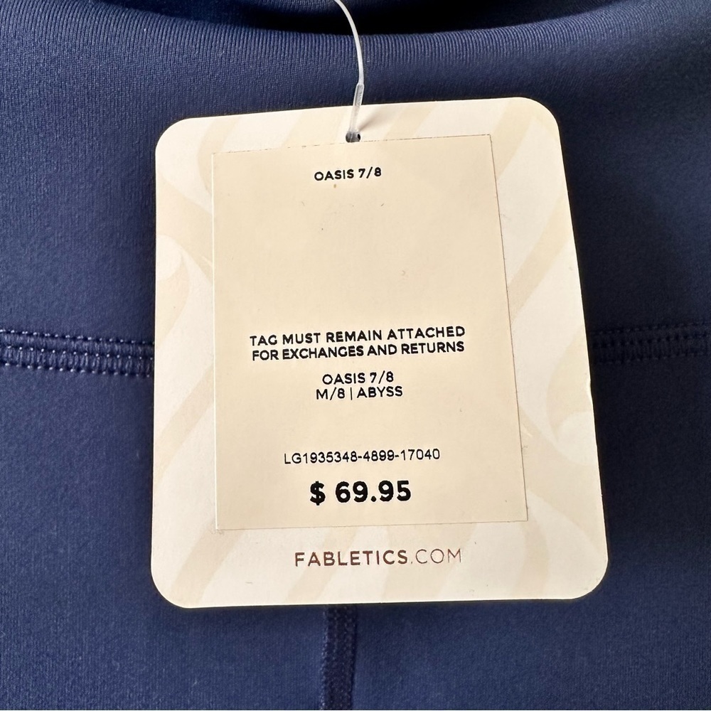 NWT-FABLETICS Oasis PureLuxe High-Waisted 7/8 Legging (Size:Medium: - Picture 8 of 8